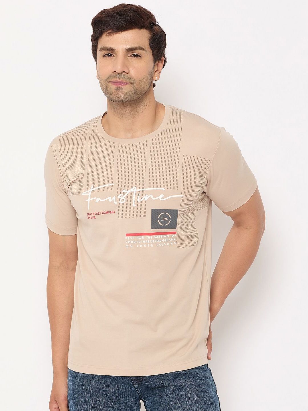 Duke Men Typography Printed Round Neck Cotton T-shirt-picture-21