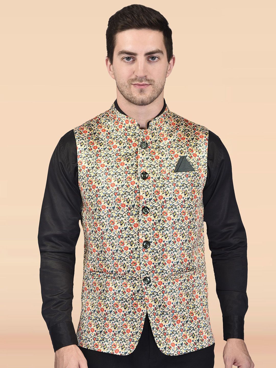 PRINTINDIA Men Printed Woven Nehru Jacket-picture-35