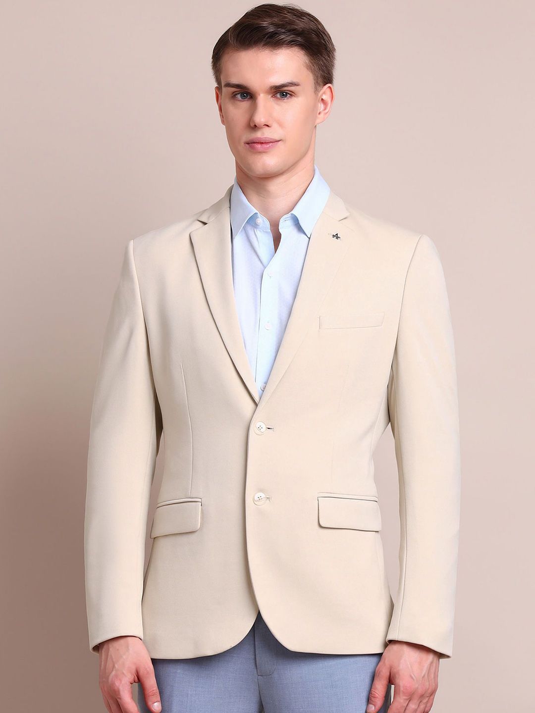 Arrow Zero Calorie Fit Notched Lapel Collar Single Breasted Formal Blazer