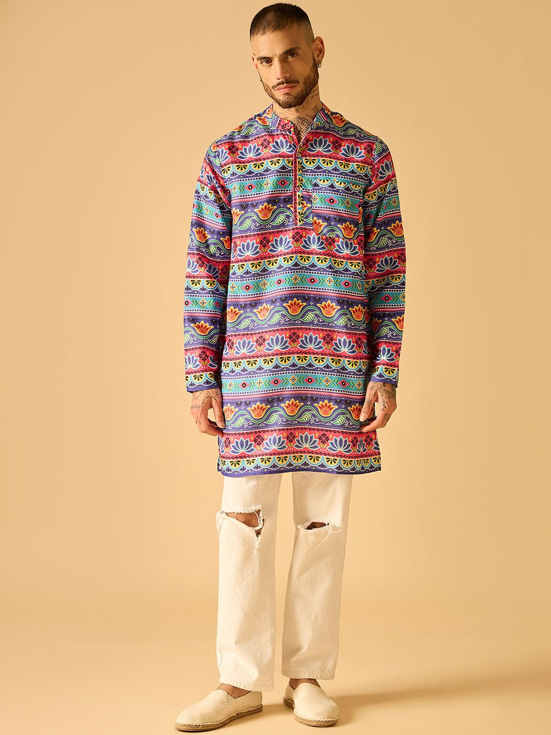 AKS Men Ethnic Motifs Printed Kurta-picture-56