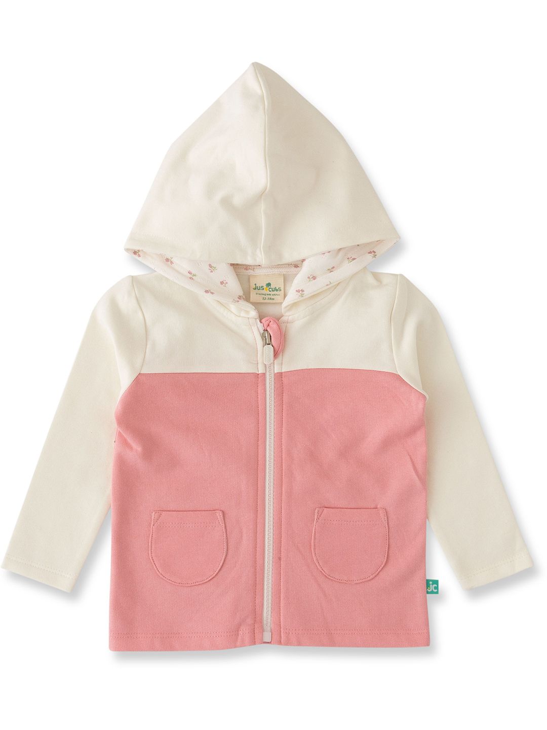JusCubs Girls Colourblocked Hooded Sweatshirt-picture-49