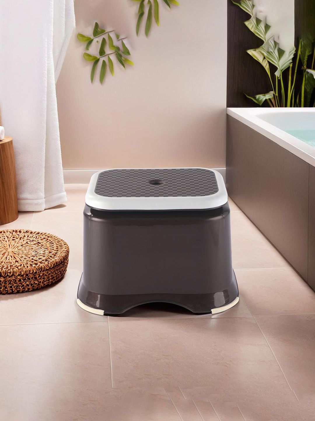 Kuber Industries Brown 6 Pieces Anti Slip Step Stools