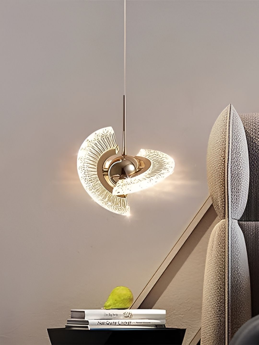 SHRI MAHAL ANTIQUES Gold-Toned Contemporary Ceiling Lamp-image-33