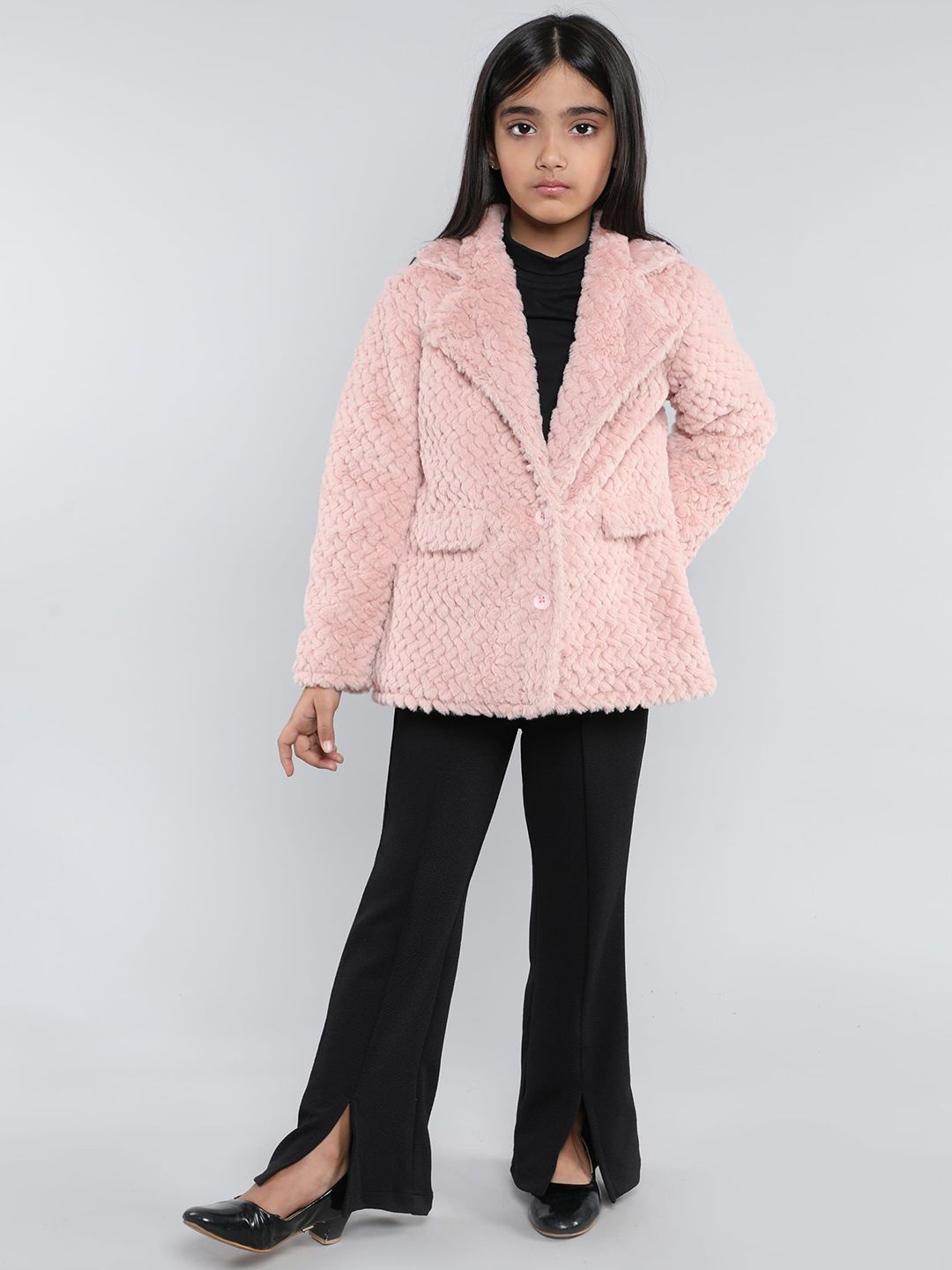 taffykids Girls Geometric Polycotton Longline Quilted Jacket-picture-40