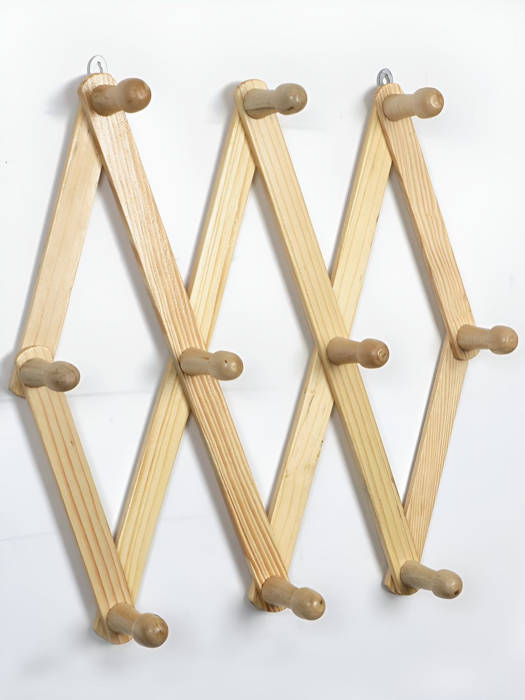 HOKIPO Brown Bamboo Wall Hanging Hook-picture-26