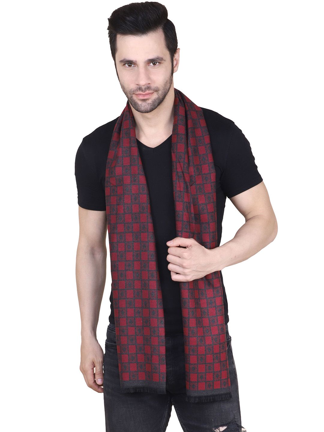 Calvadoss Men Patterned Acrylic Mufflers-picture-13