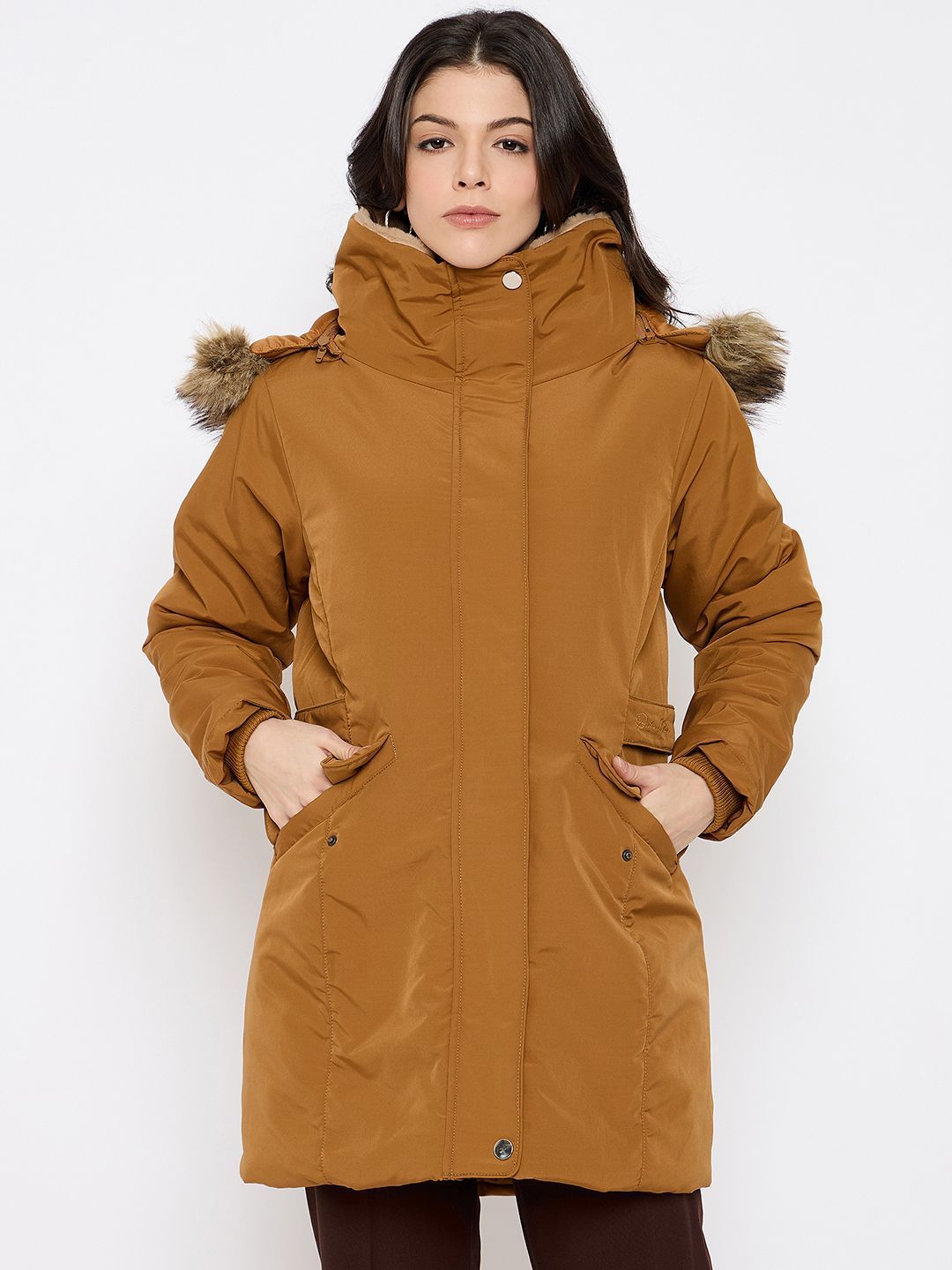 Duke Women Polyester Longline Bomber Jacket-picture-13