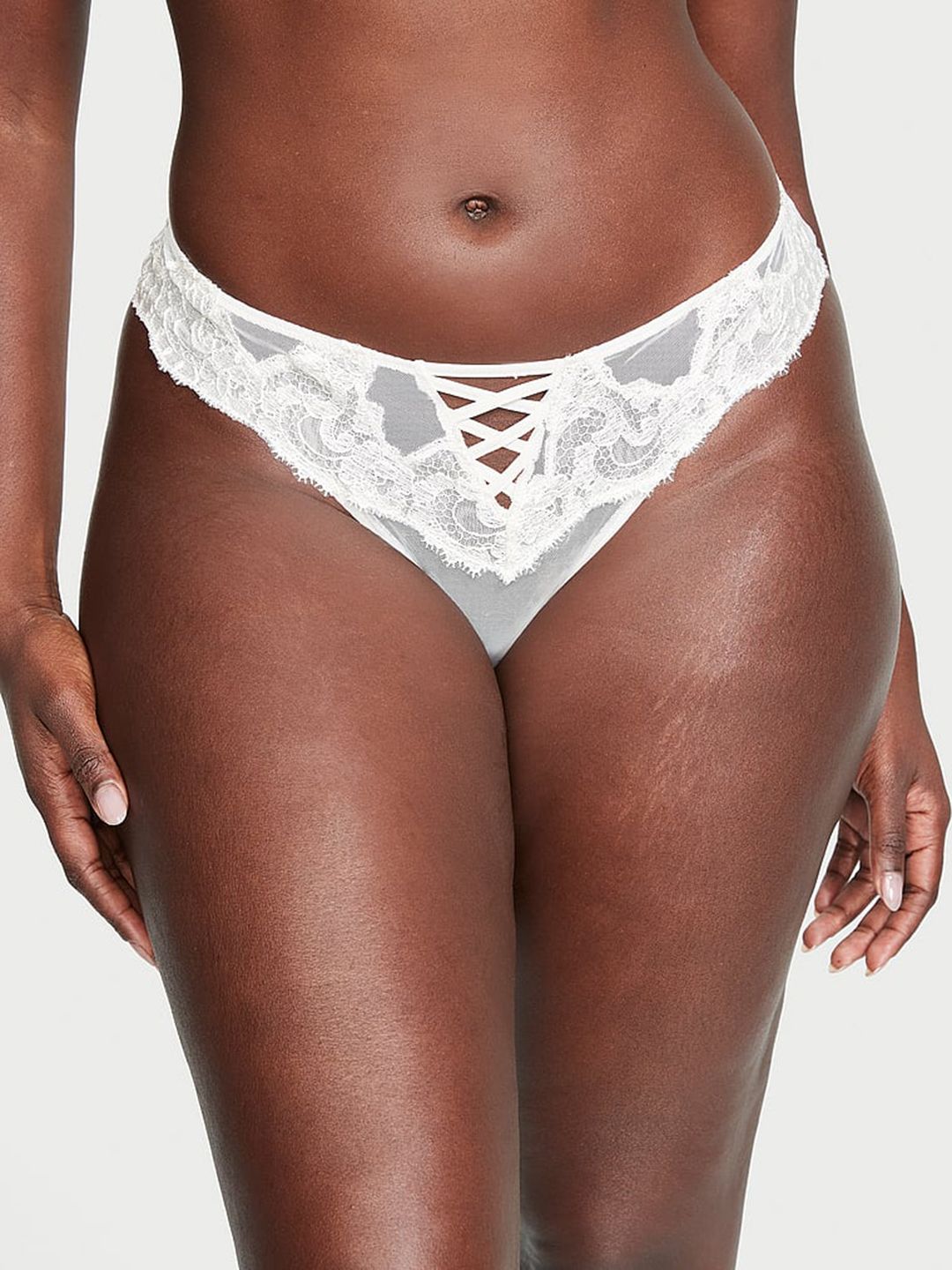 Victoria's Secret Women Low Rise Floral Embroidered Briefs-image-44