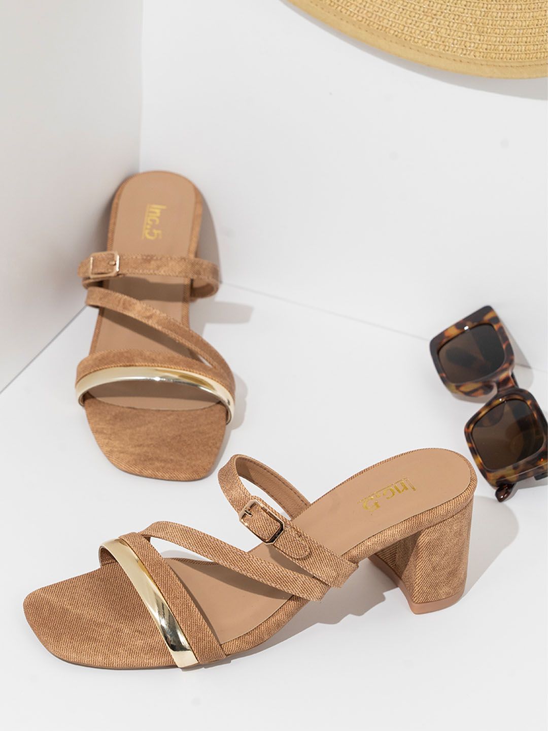 Inc 5 Women Open Toe Block Heel Sandals-picture-30