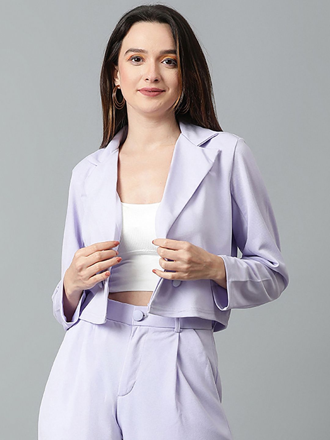 KOTTY Basics Double Breasted Crop Blazer-picture-51