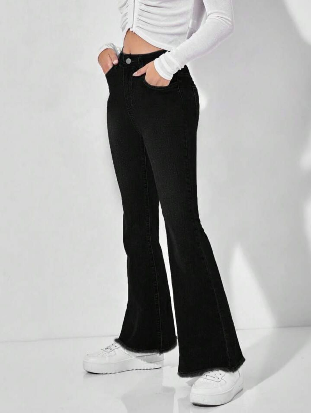 Next One Women Smart Bootcut High-Rise Clean Look Stretchable Jeans-picture-32