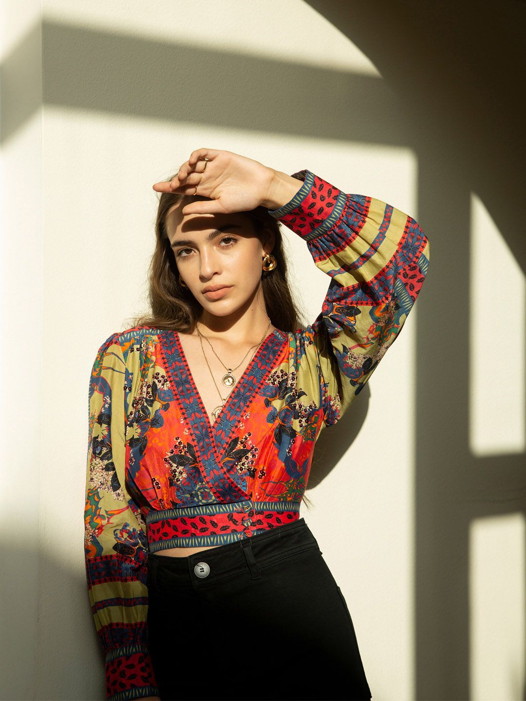 Bhanuni Women Floral Print Crop Top-image-41
