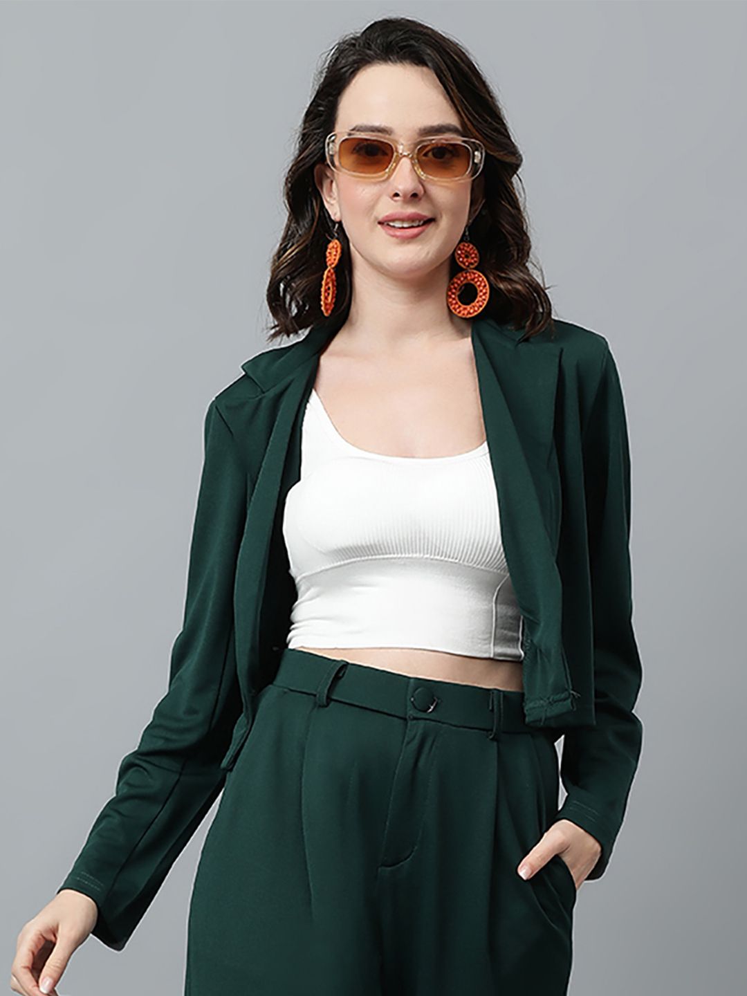 KOTTY Basics Double Breasted Crop Blazer-picture-24