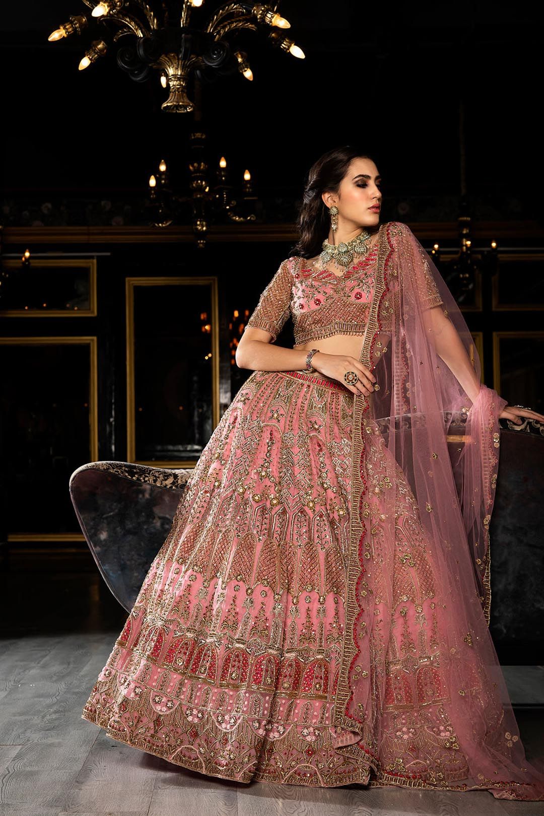 KIASA By Ronak & Shruti GISELLE Embellished Beads & Stones Ready to Wear Lehenga Choli-image-7