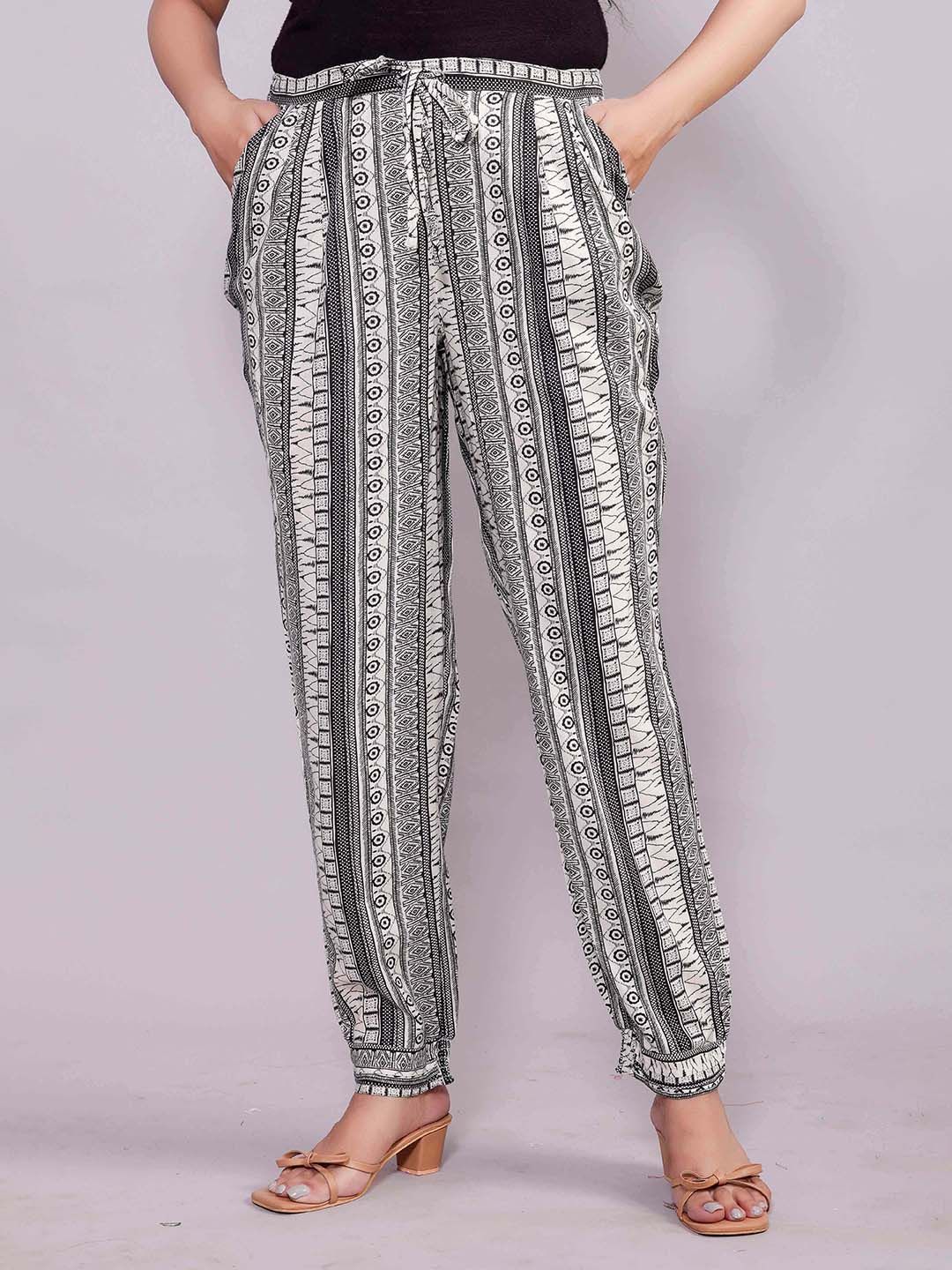 VASVI Women Ethnic Motifs Printed Knitted Ethnic Palazzos-picture-37