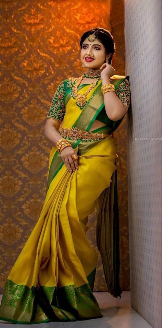 KALINI Woven Design Zari Pure Silk Kanjeevaram Saree-picture-37