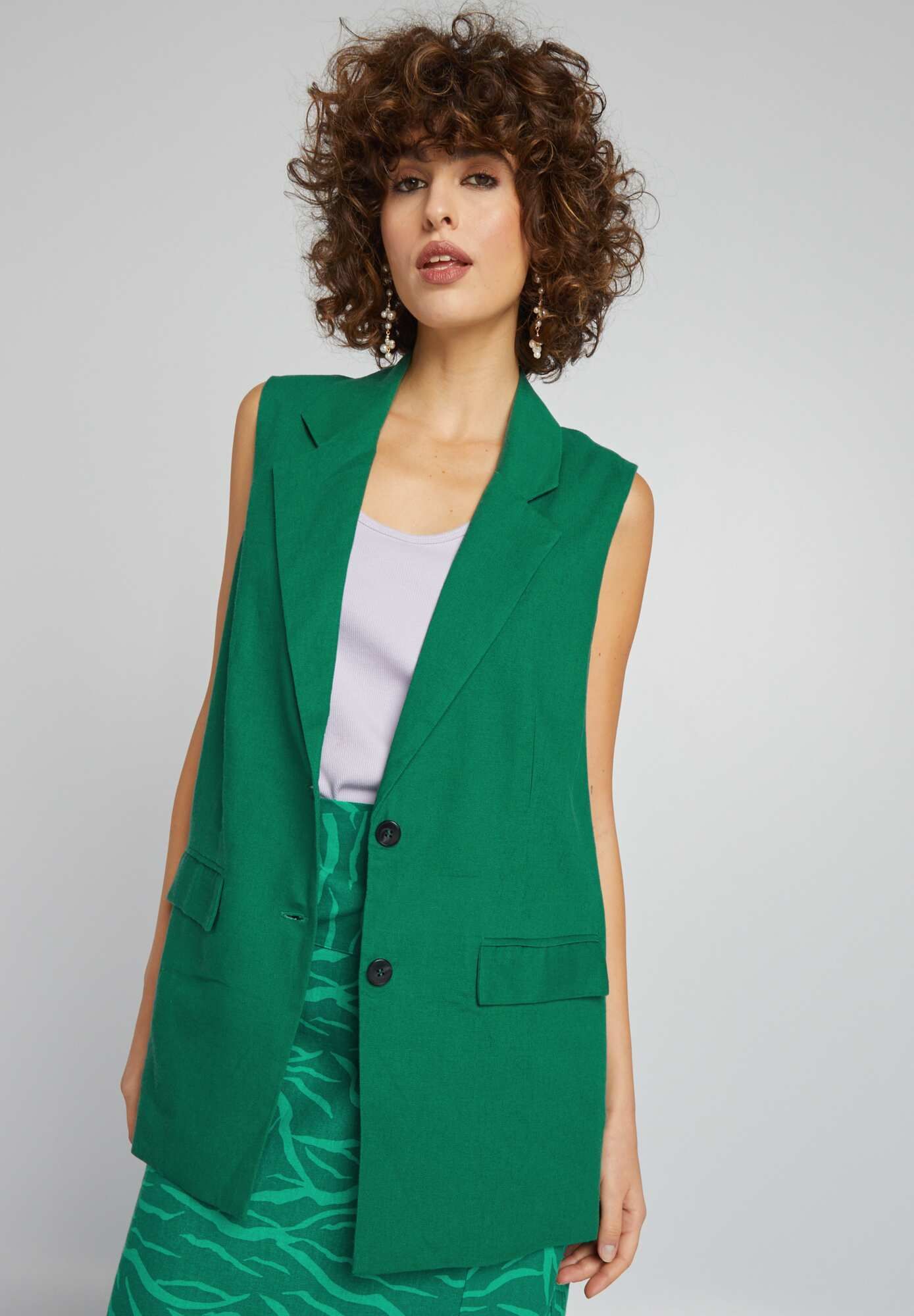 KIABI Women Colourblocked Tailored Jacket