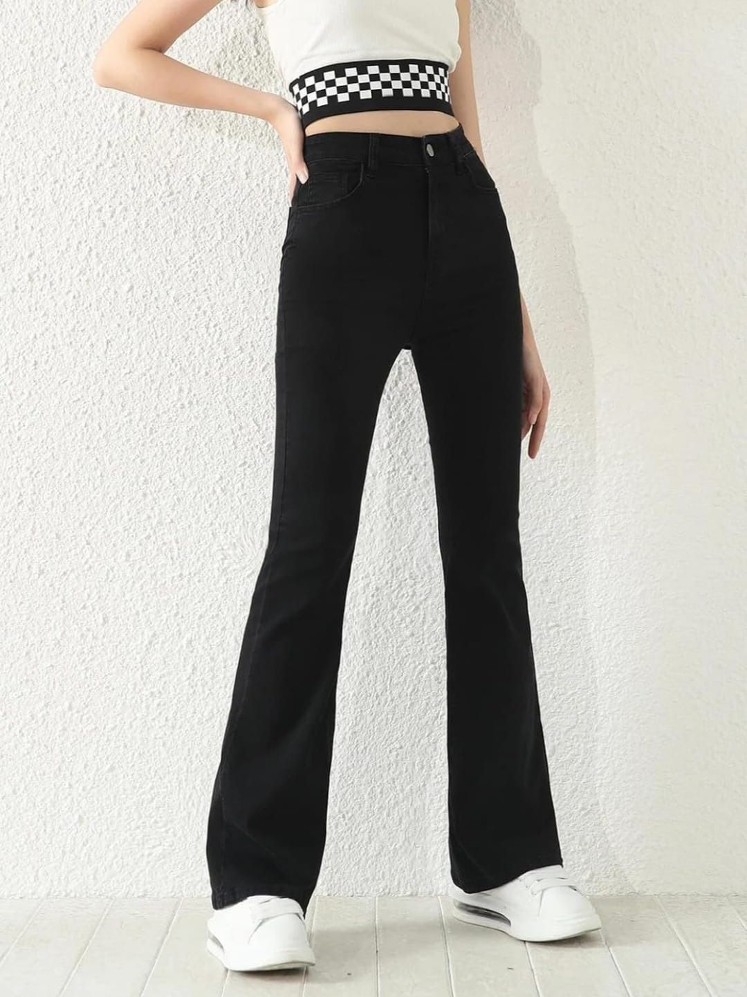 Next One Women Smart Bootcut High-Rise Stretchable Jeans-picture-19