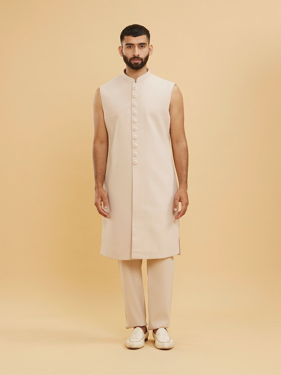 Twamev Men Embroidery Thread Work Sherwani Set-picture-11