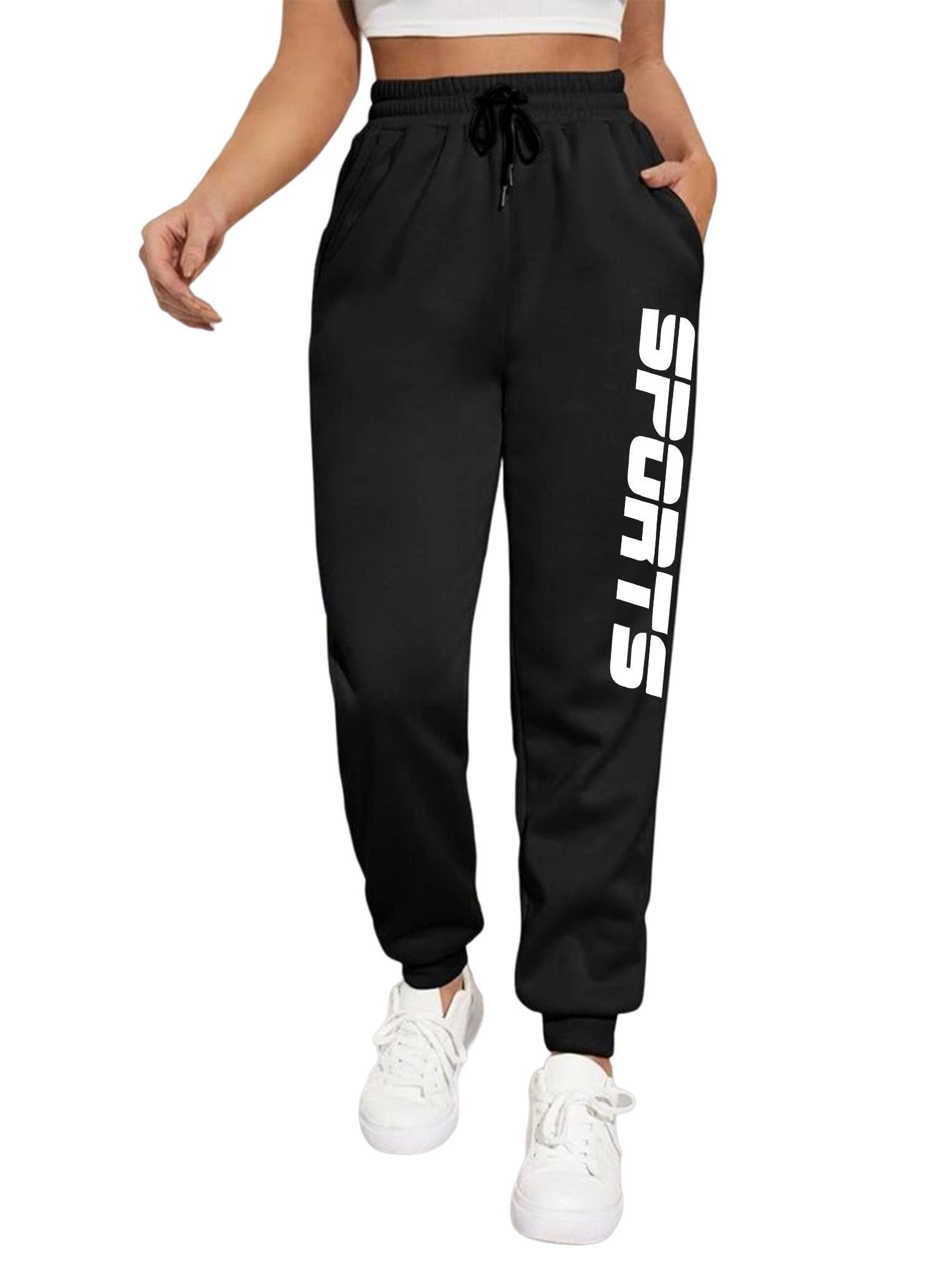 TABADTOD Women Typography Printed Relaxed Joggers Trousers-picture-49