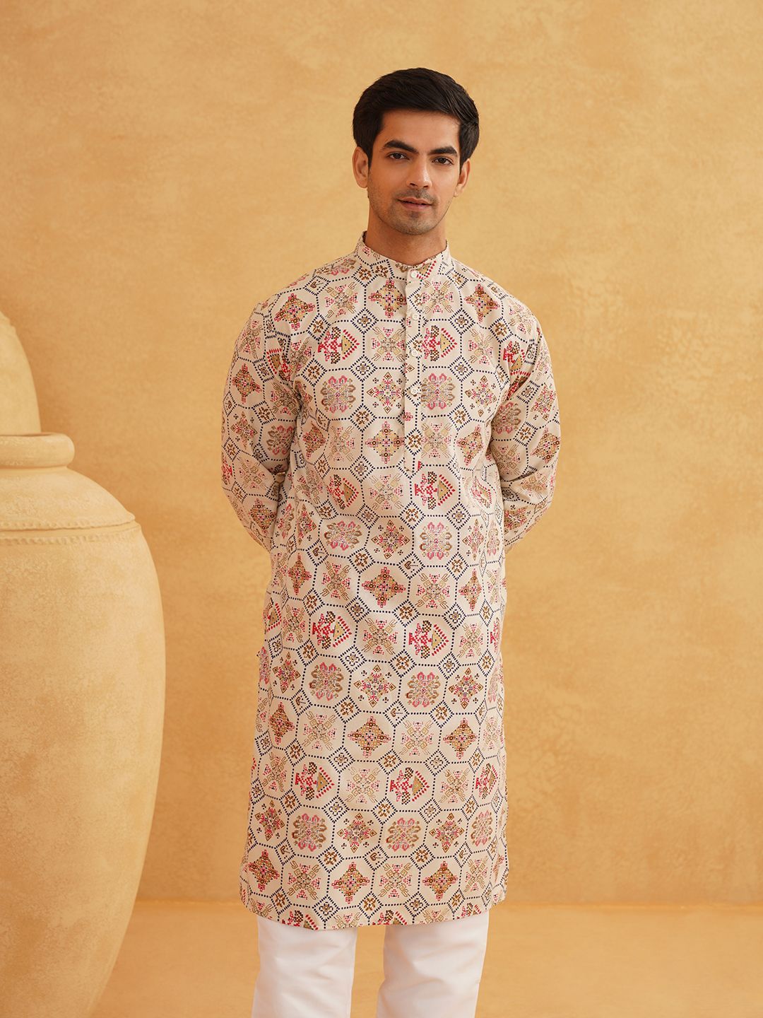 SOJANYA Men Ethnic Motifs Printed Kurta-picture-32