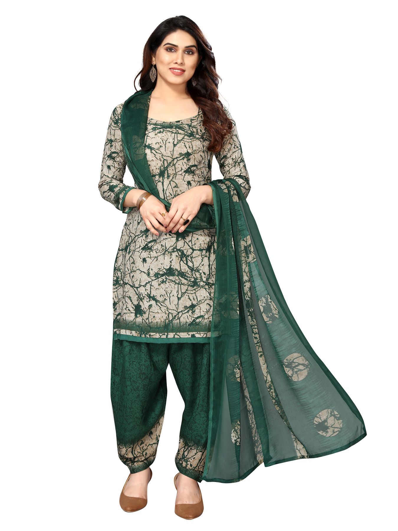 Sidhidata Printed Silk Crepe Unstitched Dress Material-picture-21