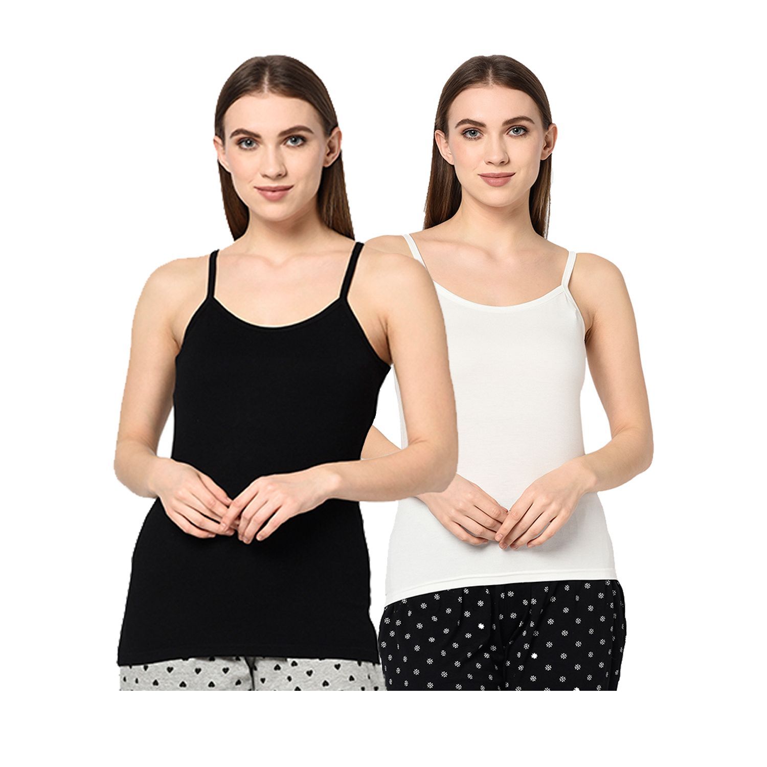 Espresso Pack Of 3 Cotton Camisoles-picture-11