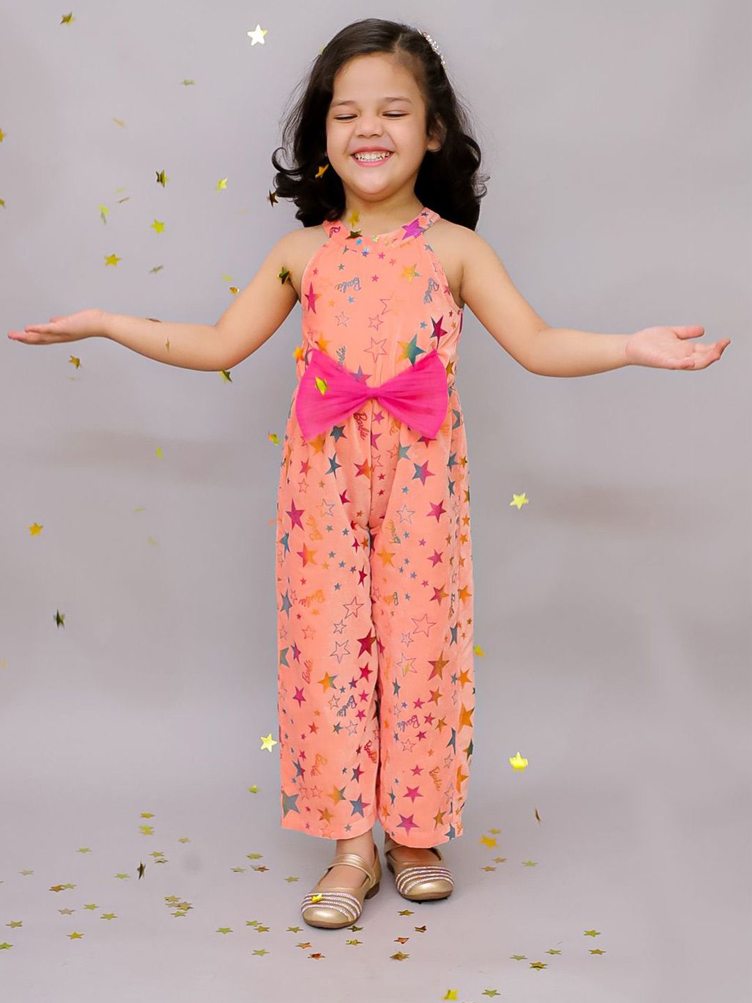 LIL DRAMA Girls Printed Basic Jumpsuit-picture-38