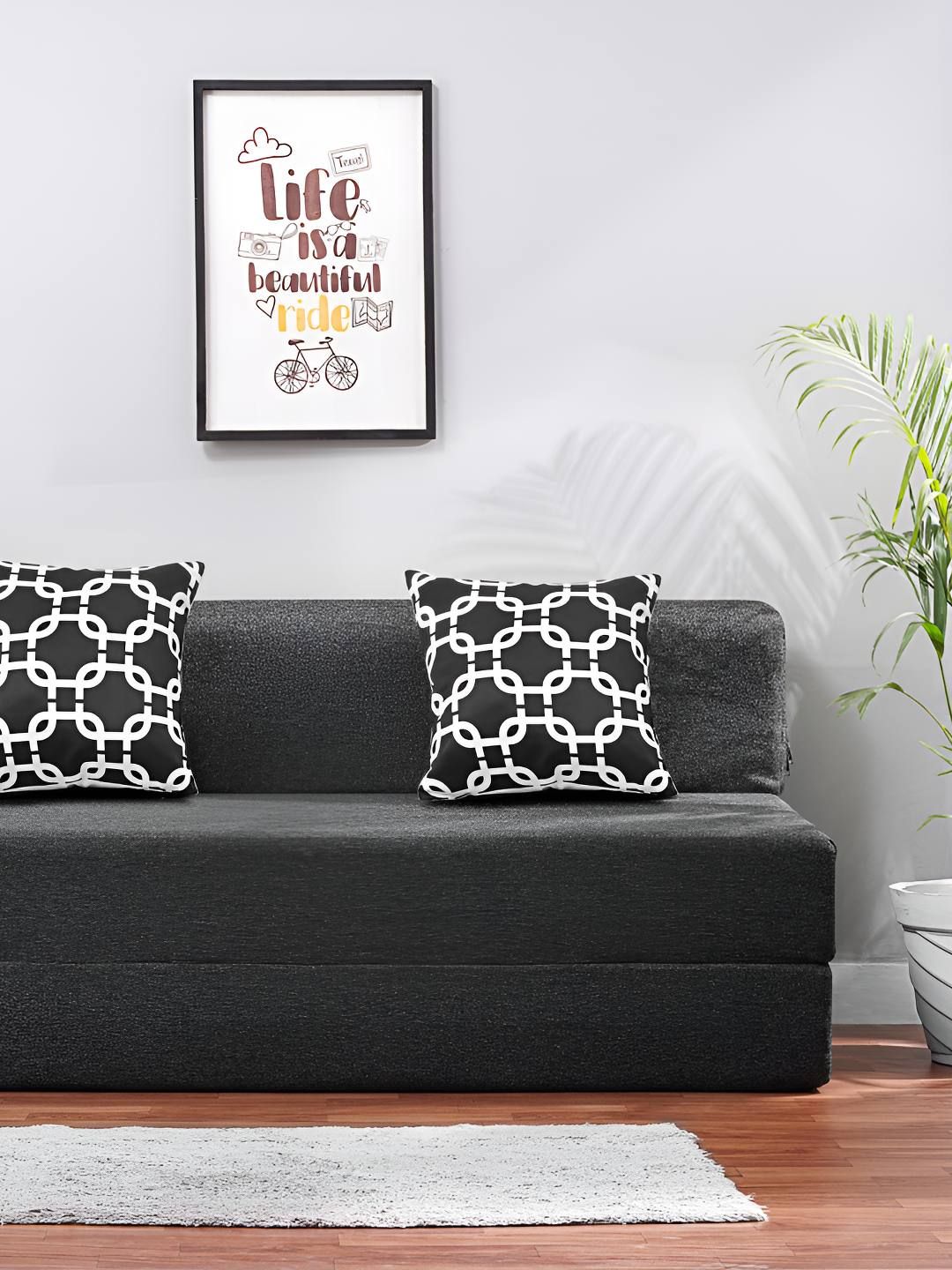 Solis Primus Comfort for all Grey Foam Fold Out Sofa Cum Bed