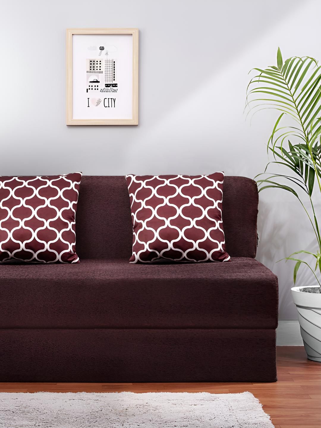 Solis Primus Comfort for all Coffee Brown Foam Inflatable Sofa & Bed