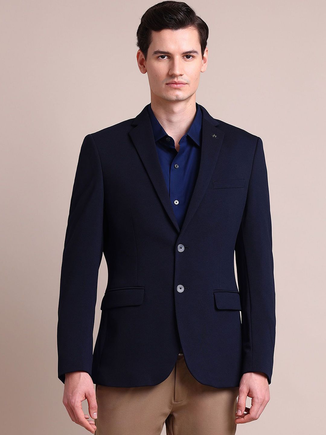 Arrow Zero Calorie Fit Notched Lapel Collar Single Breasted Formal Blazer