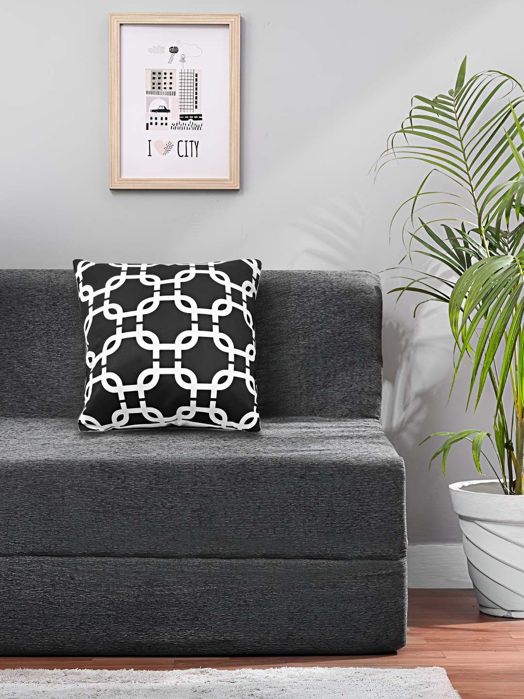 Solis Primus Comfort for all Grey 1 Seater Sofa Cum Bed