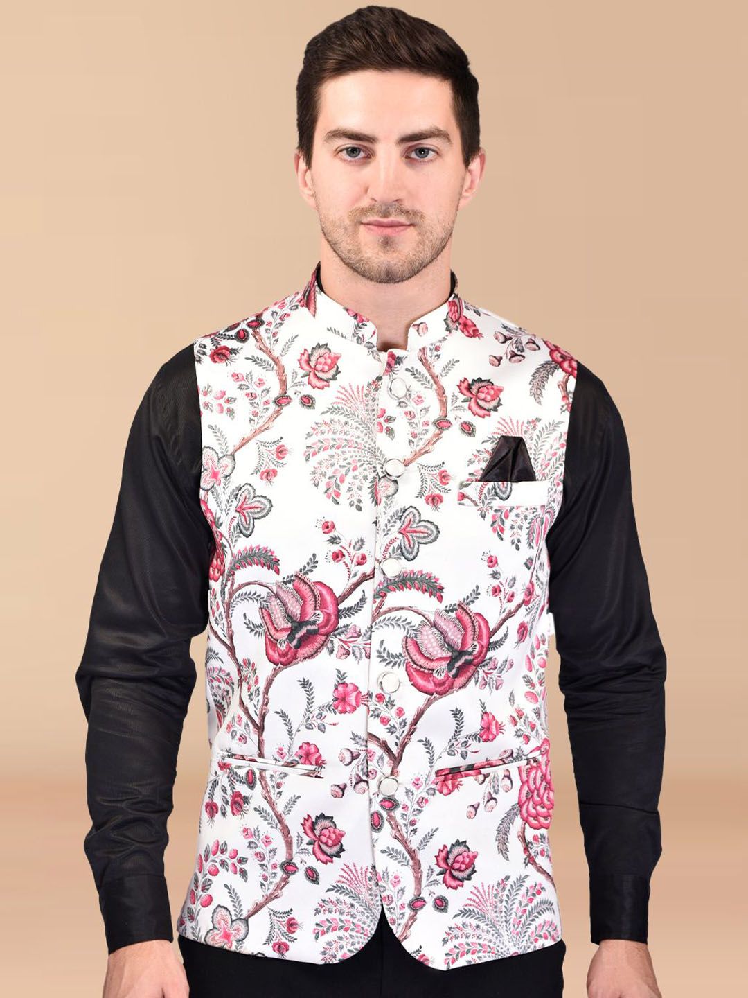 PRINTINDIA Men Printed Nehru Jacket-picture-31