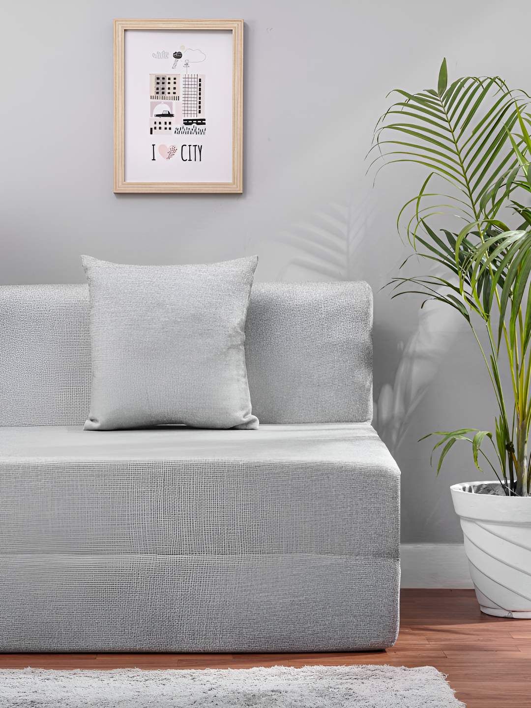 Solis Primus Comfort for all Grey Foam Fold Out Sofa Cum Bed