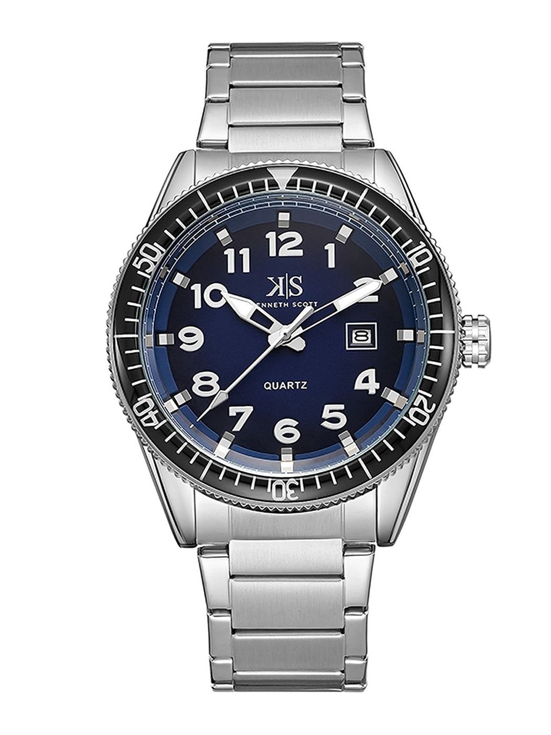 KENNETH SCOTT Men Dial & Stainless Steel Bracelet Style Straps Analogue Watch K23028-SBSN-picture-22