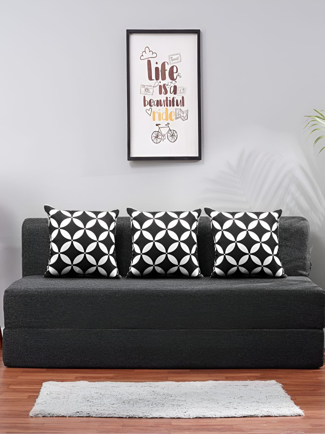 Solis Primus Comfort for all Grey Foam Fold Out Sofa Cum Bed