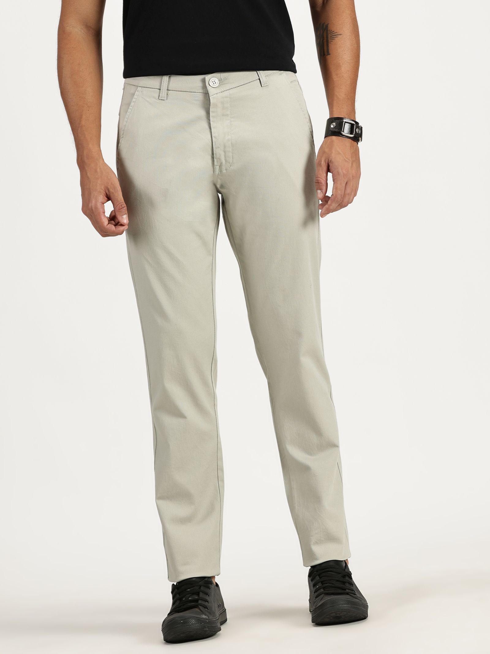 RAVINIK Men Classic Straight Fit Trousers-picture-36