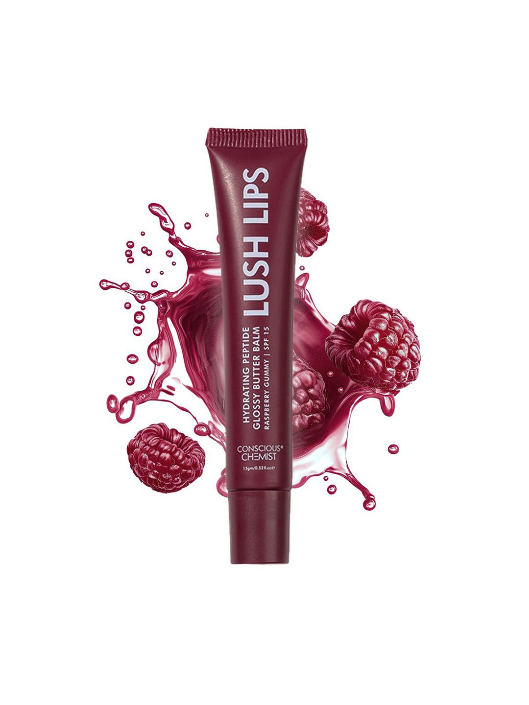 Conscious Chemist Multi Peptide & Shea Butter Infused Lip Balm - Raspberry Gummy-picture-20