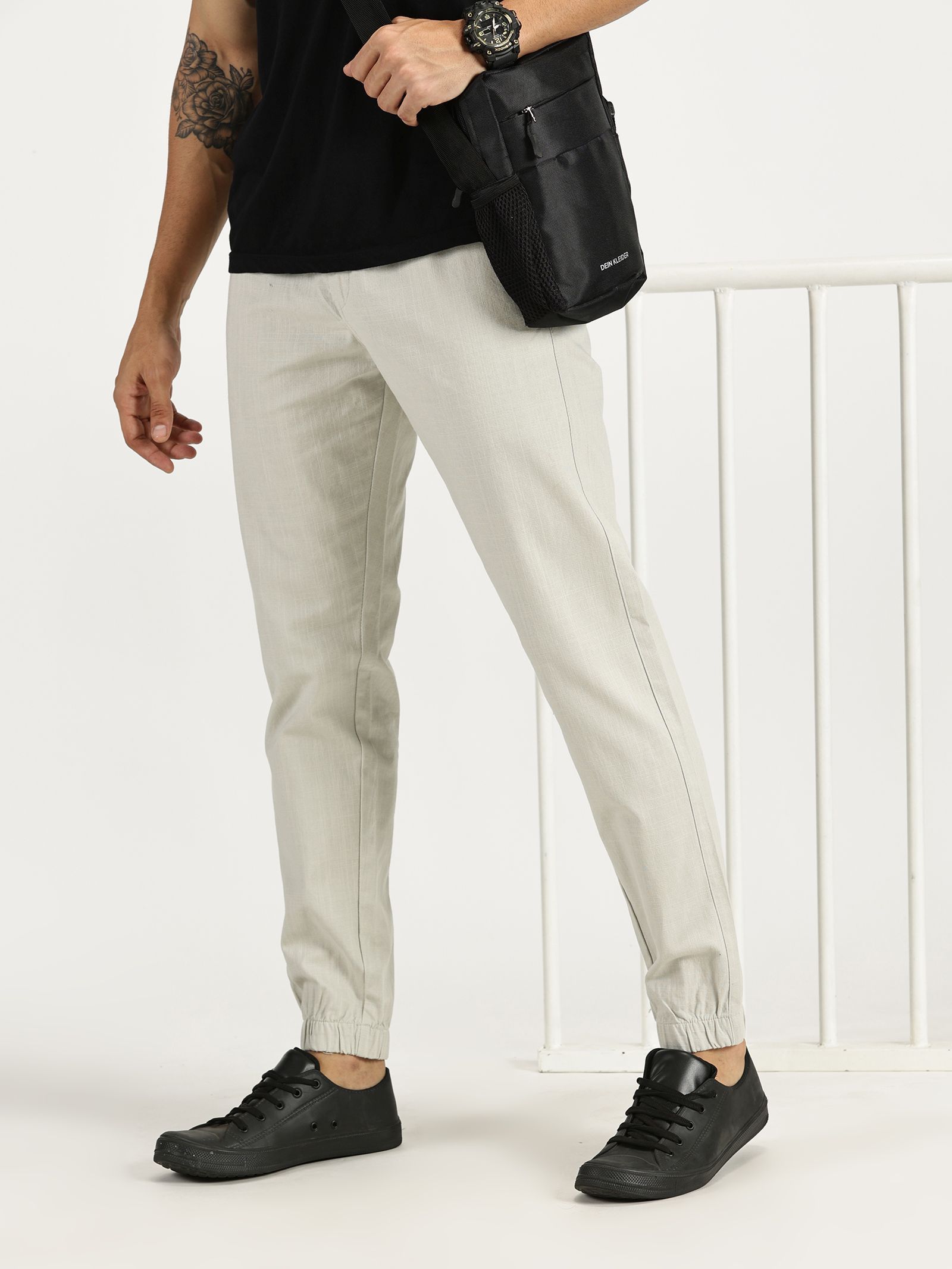RAVINIK Men Classic Straight Fit Trousers-picture-25