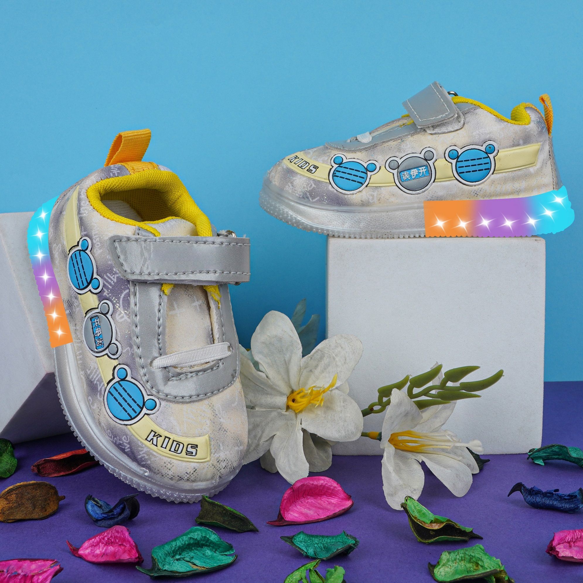 BAESD Unisex Kids Colourblocked Sneakers-picture-19