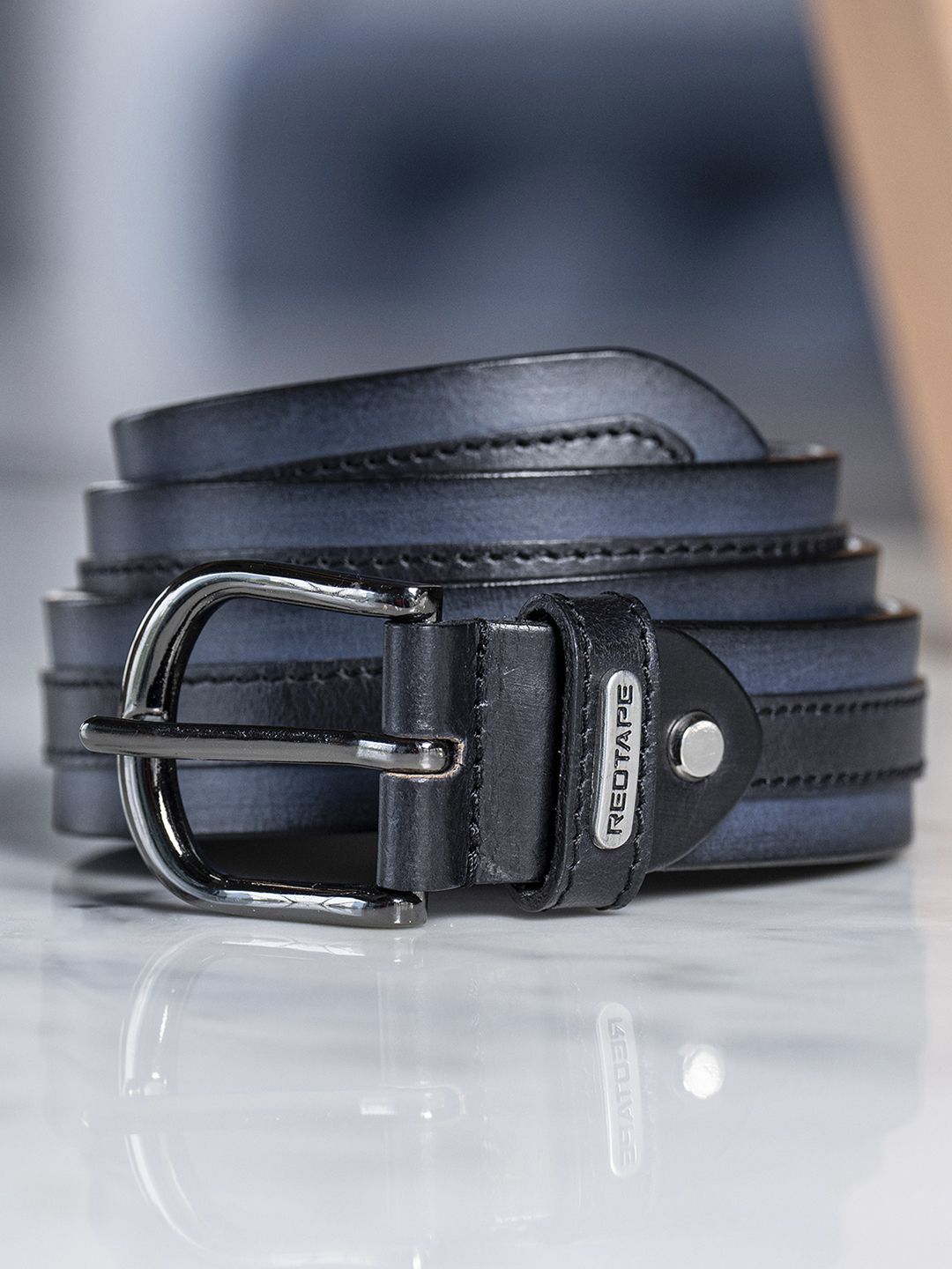 Red Tape Men Leather Belt-image-21