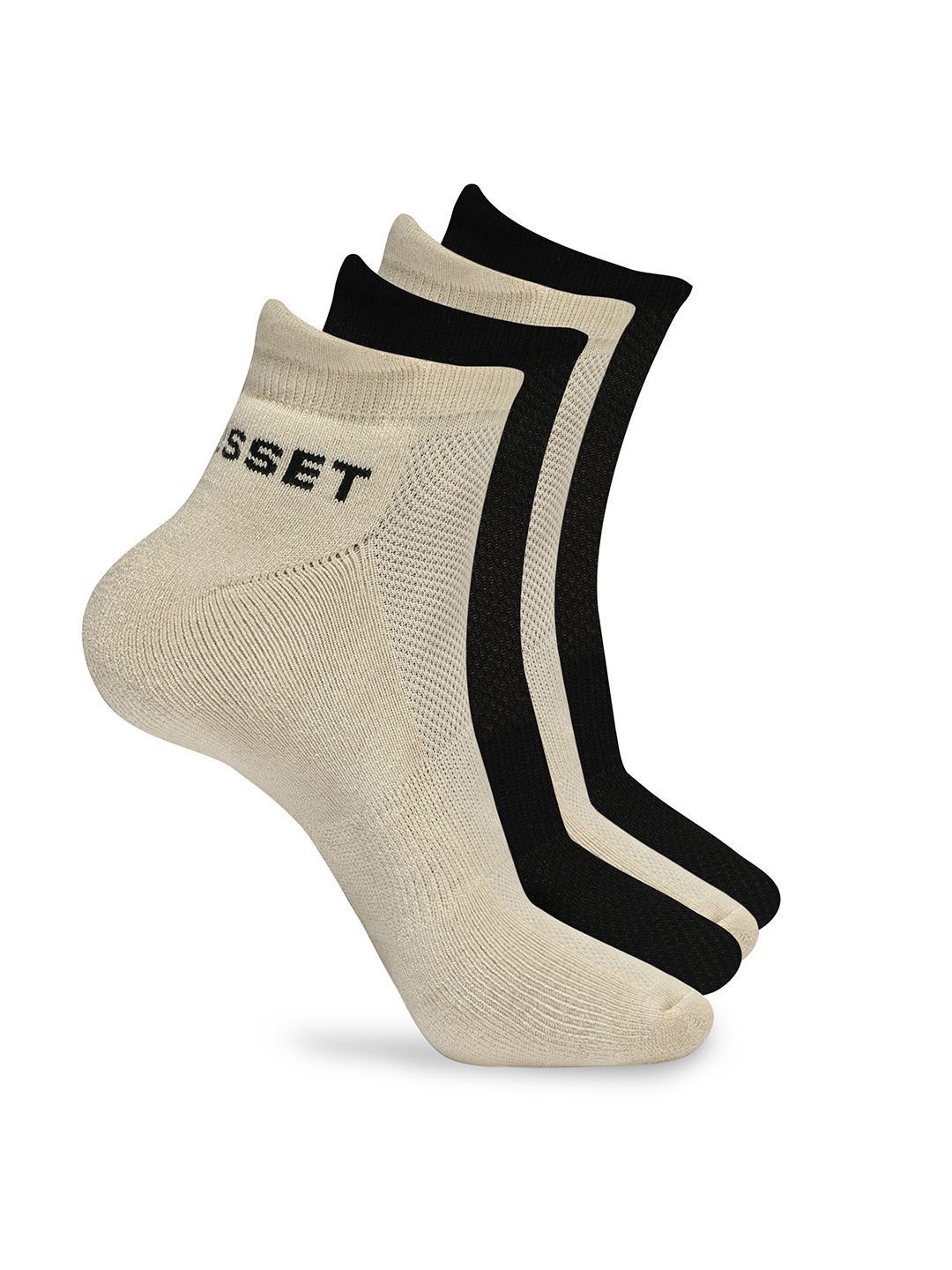 CRUSSET Men Pack Of 4 Anti Odour Ankle Length Socks-picture-22