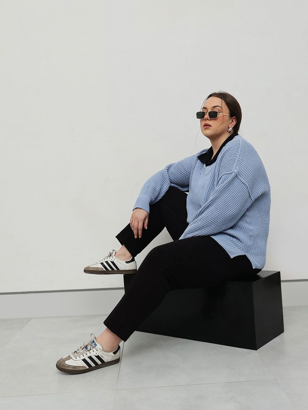 CURVY STREET Women Ribbed Pullover-picture-18