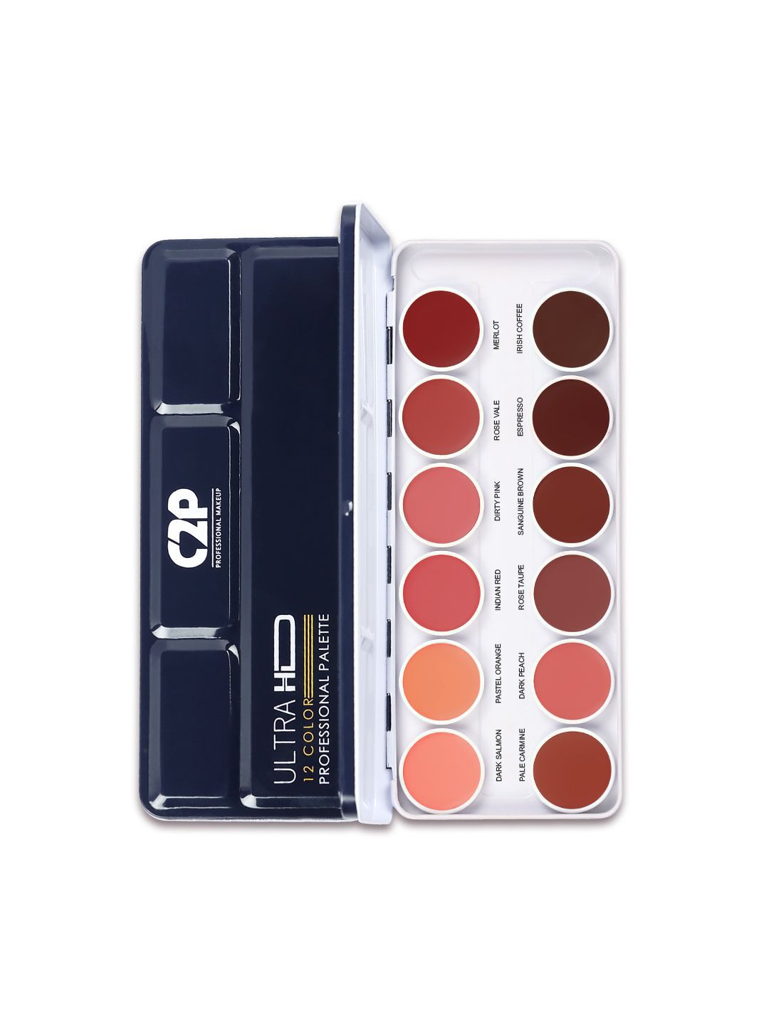 C2P PROFESSIONAL MAKEUP Waterproof Long Stay 12 in 1 Lipstick Palette - Barely Brush-image-38