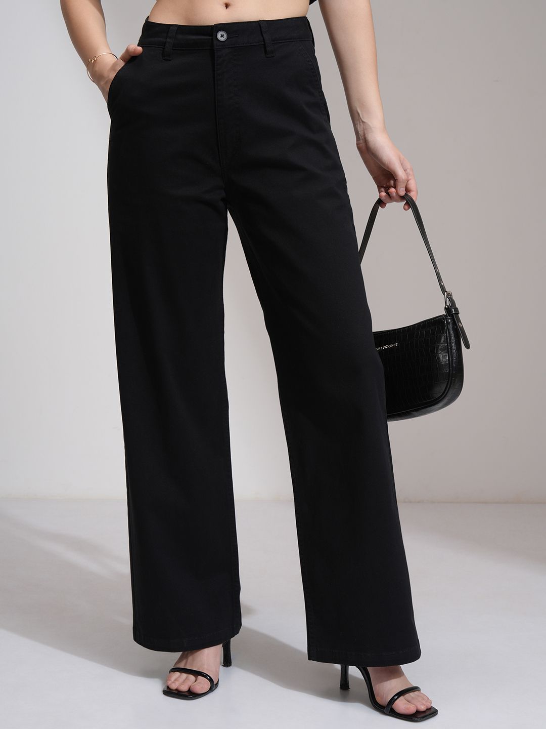 CHIC BY TOKYO TALKIES Women Straight Fit Trousers-picture-37