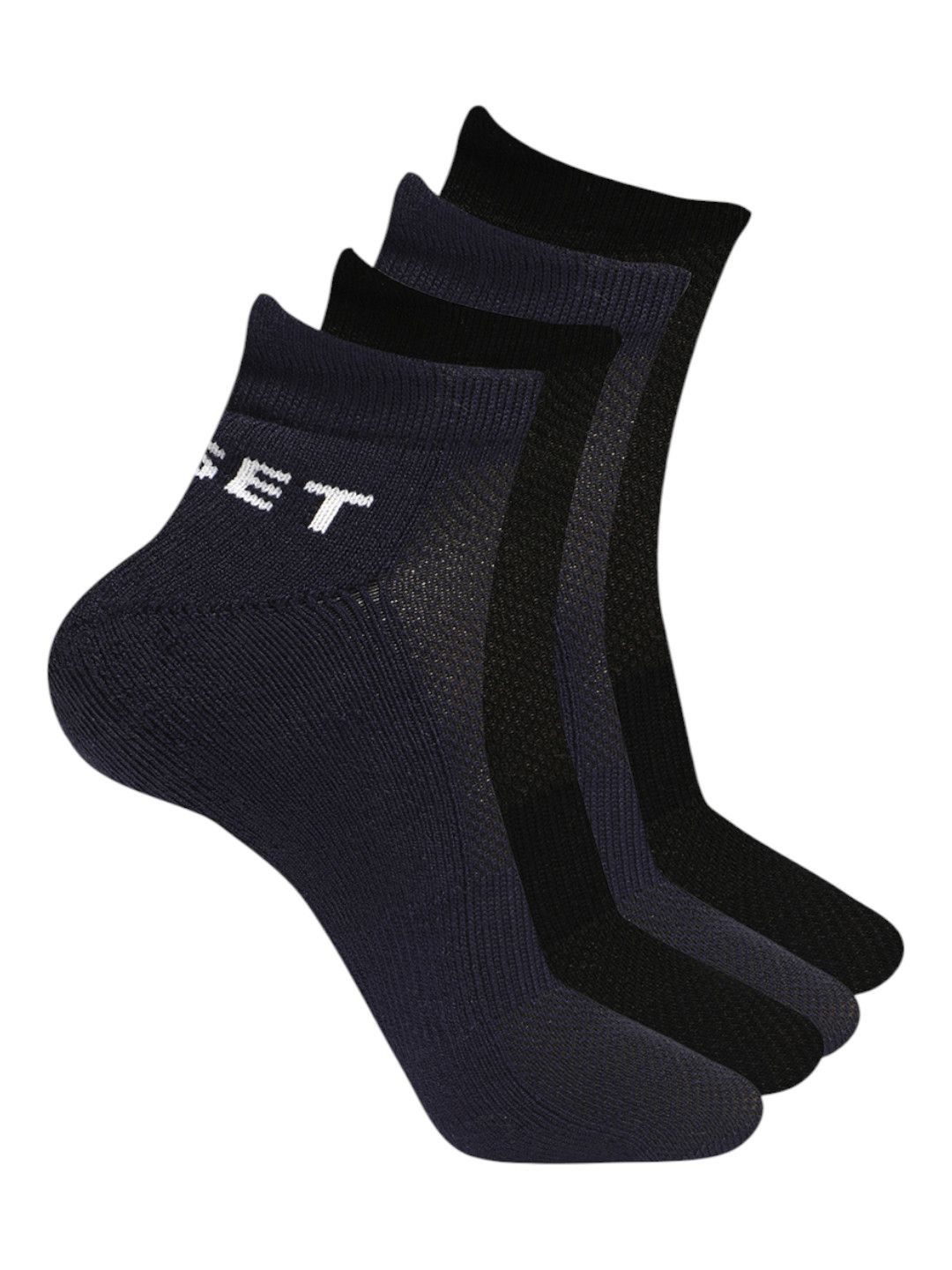 CRUSSET Men Pack Of 4 Anti-Odour Ankle Length Socks-picture-36