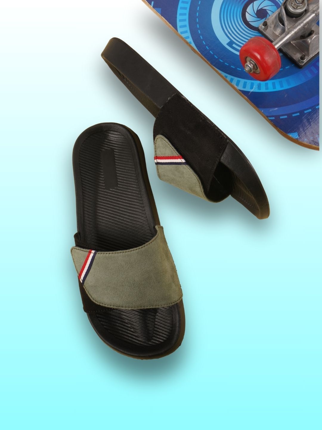 PERY PAO Men Printed Sliders-picture-13