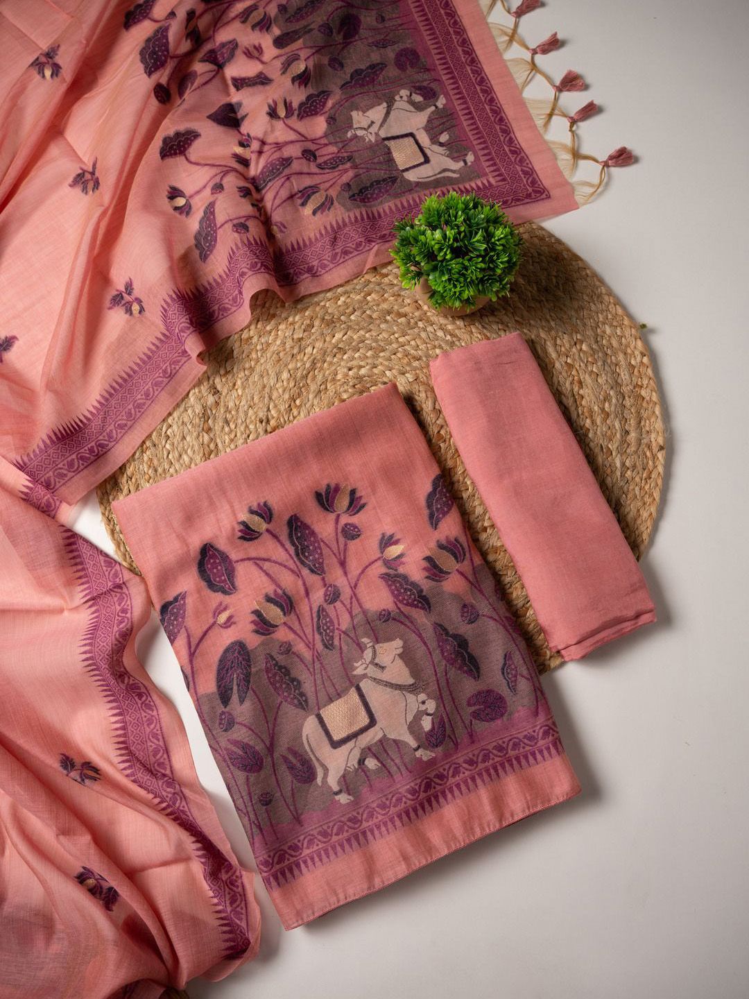 GAJARAI Unstitched Dress Material