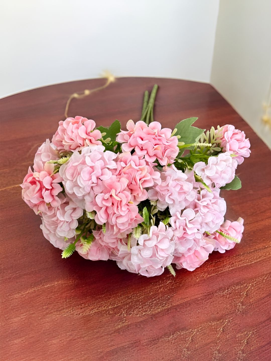 Art Street Pink & Green 2 Pieces Hydrangea Artificial Flowers-picture-25