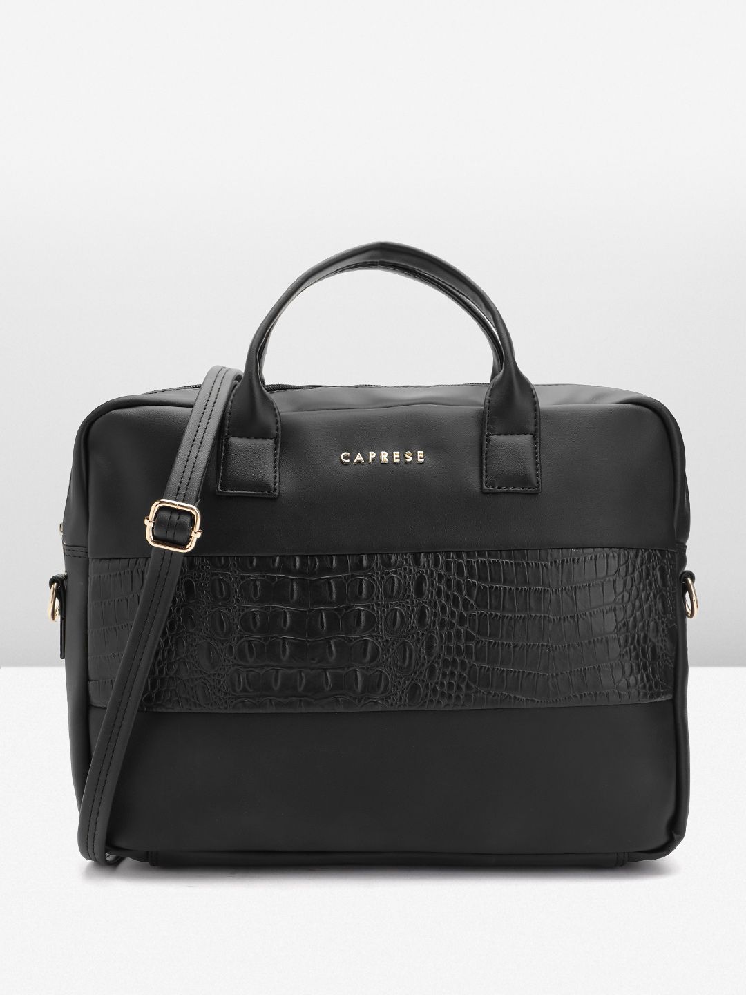 Caprese Textured Laptop Bag-picture-26